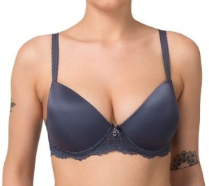 Скопирован_PN-1031 Бюстгальтер пуш-ап серый жемчуг 70C